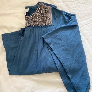 Anthropologie Deletta Embellished Top - size S